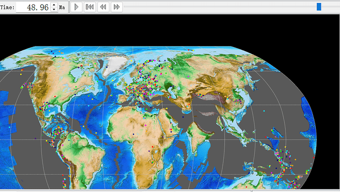 point in GPlates(50 ma)
